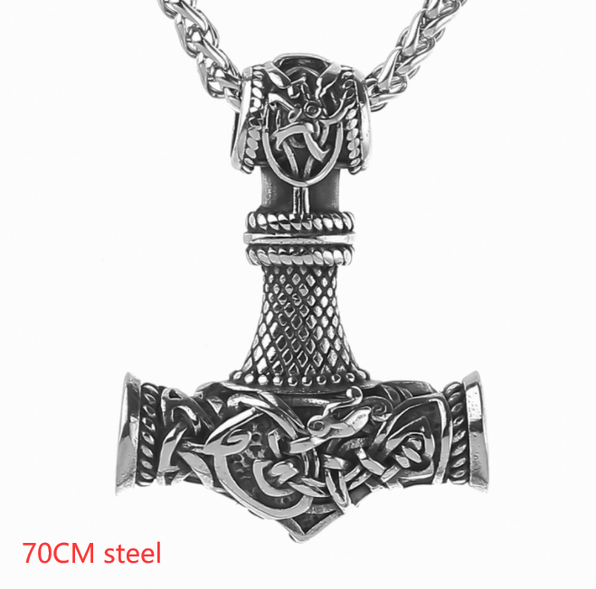 Nordic Vikings Hammer Rune Pendant Necklace for Men - Stylish & Unique - Image 4