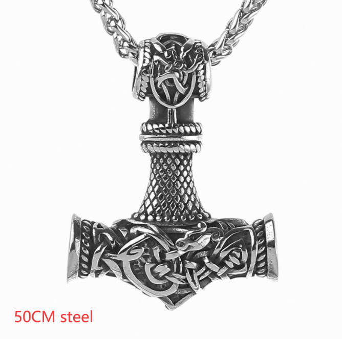 Nordic Vikings Hammer Rune Pendant Necklace for Men - Stylish & Unique - Image 5