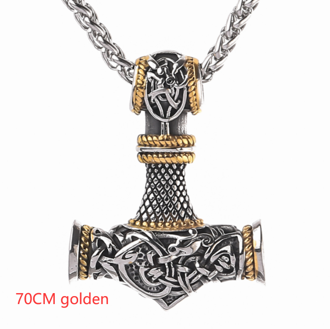 Nordic Vikings Hammer Rune Pendant Necklace for Men - Stylish & Unique - Image 6