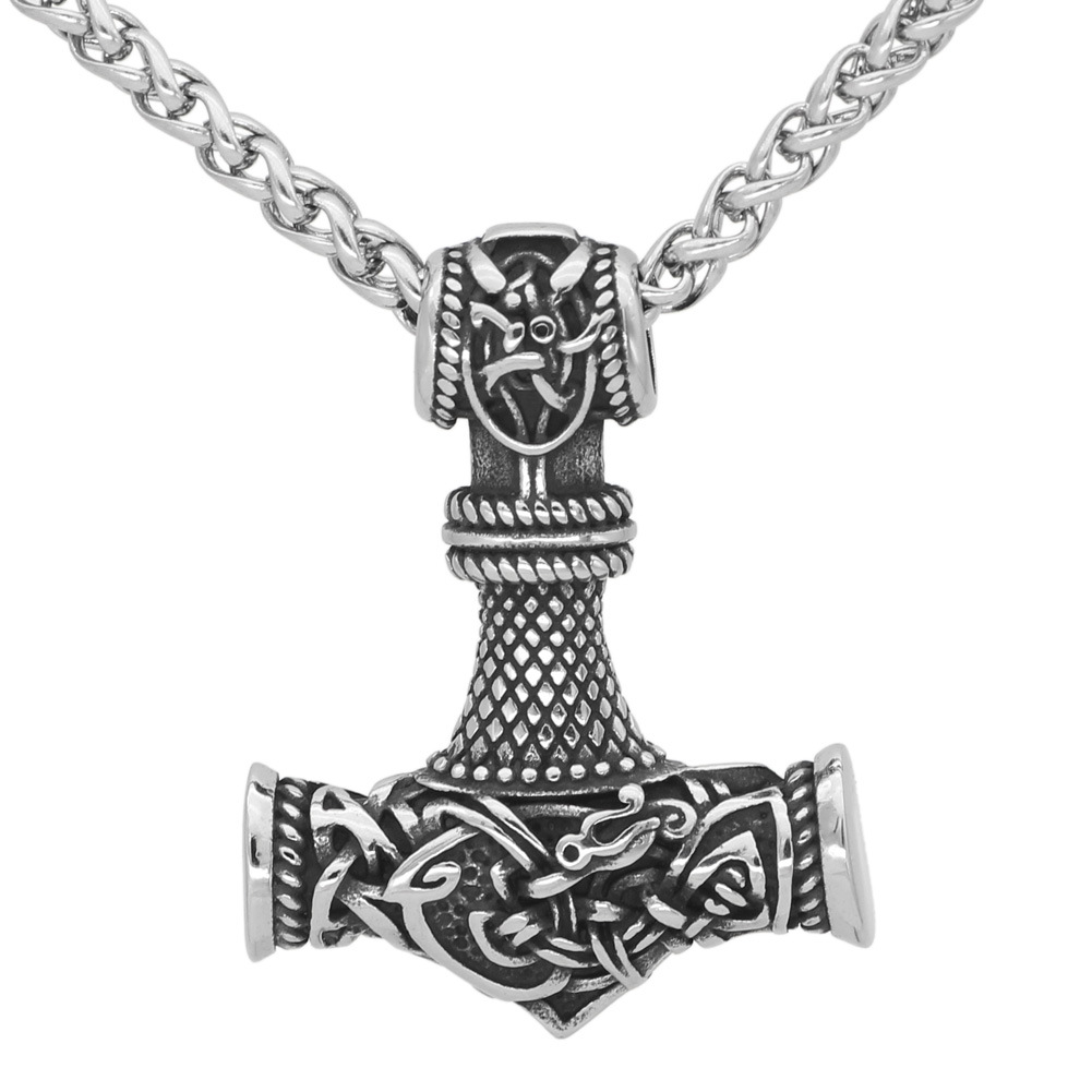 Nordic Vikings Hammer Rune Pendant Necklace for Men - Stylish & Unique - Image 15