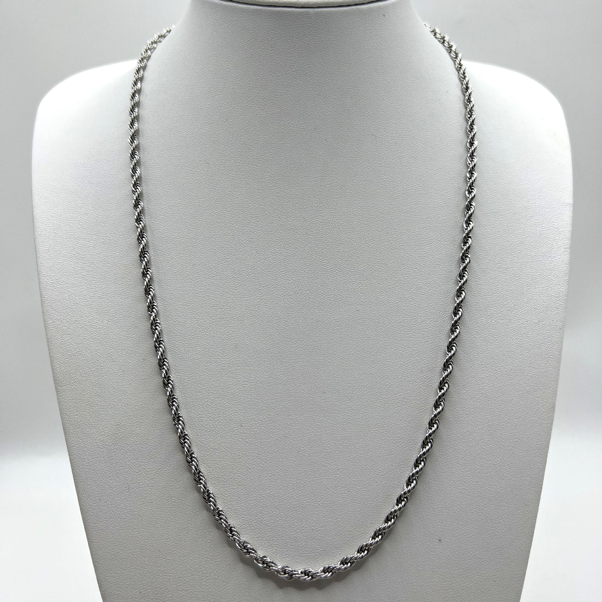 Stainless Steel Fried Dough Twists Necklace - Unique Fried Dough Twists Chain - Image 7
