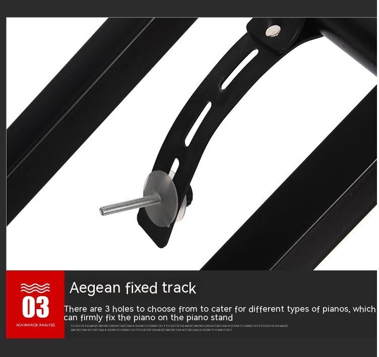 X-type Adjustable Double-Tube Electronic Organ Rack | Durable Double-Tube Keyboard Stand - Image 2