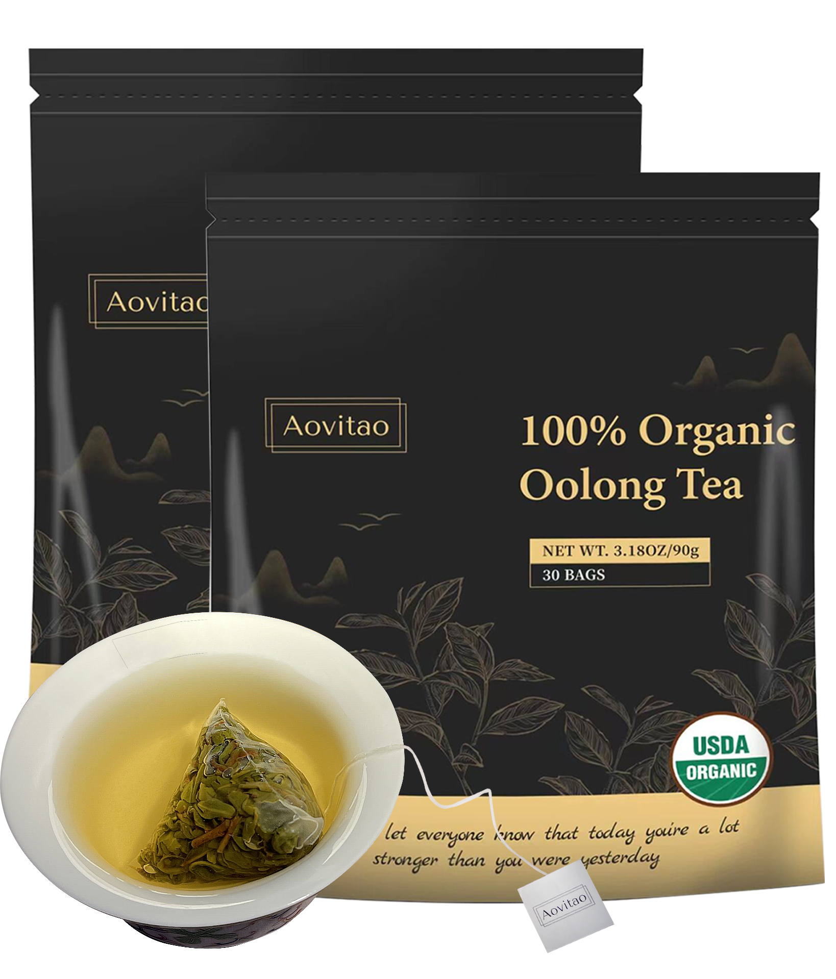 Natural Herbal Detox Cleanse Tea Bags - Oolong Leaf for Lung Congestion Relief, Caffeine-Free, Non-GMO, Organic Formula for Gut Health & Immune Support - Image 7