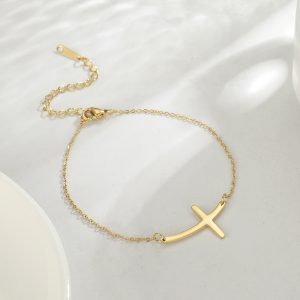 Chic Simple Cross Bend Bracelet for Effortless Style and Elegance