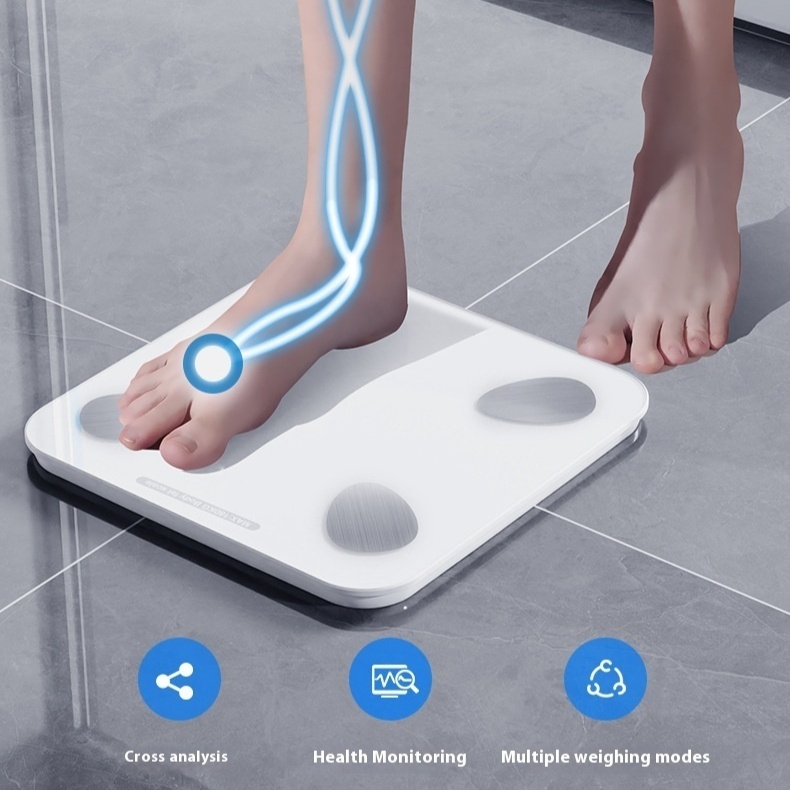 Rechargeable Dual-Mode Electronic Household Human Scale for Accurate Weighing - Image 2