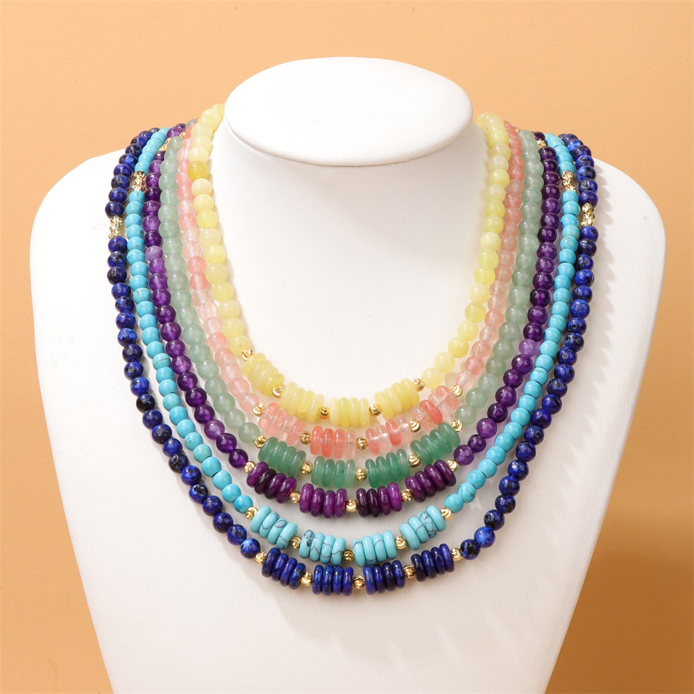 Adjustable 4mm Stone Bead Necklace for Elegant Style - Image 6