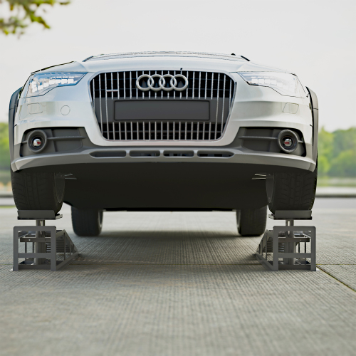 2 Pack Hydraulic Car Ramps - 5T 11000lbs Low Profile Lift for Trucks & Trailers, Garage Service Ramps - Image 7