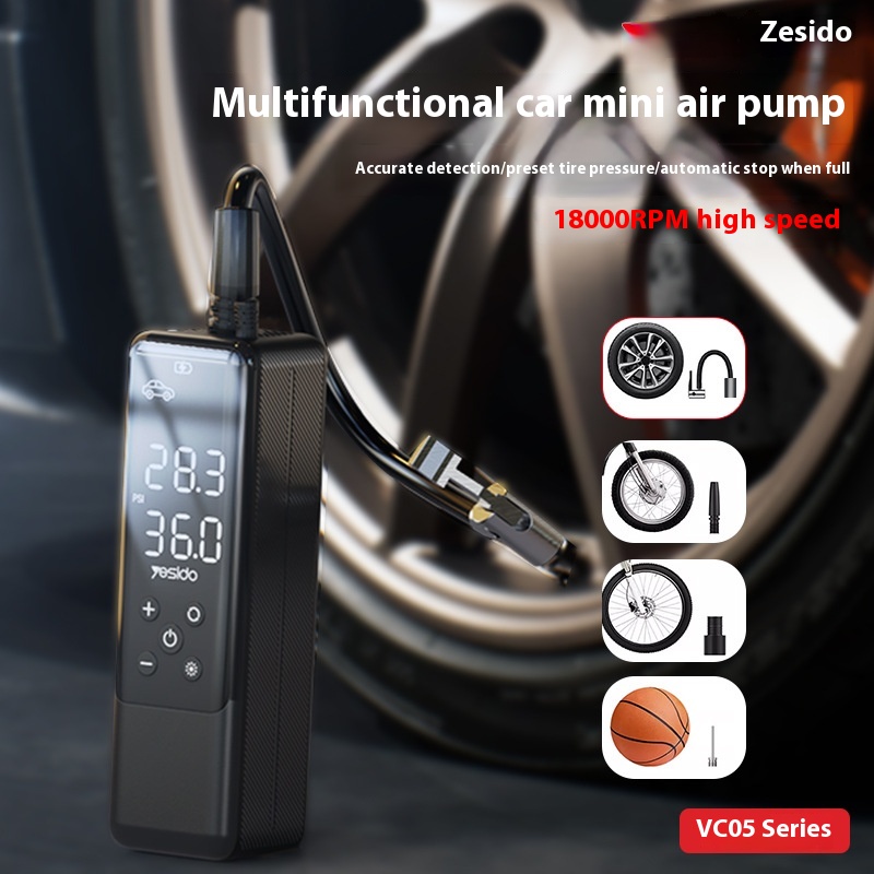 High-Power Portable 12V Car Tire Inflator - Inflatable Air Pump - Image 2