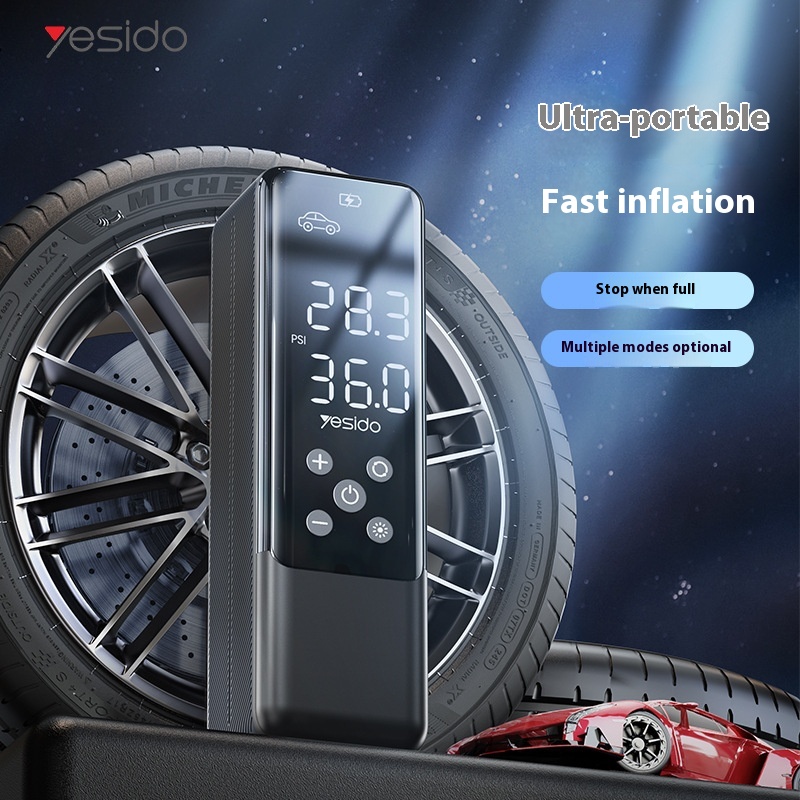 High-Power Portable 12V Car Tire Inflator - Inflatable Air Pump - Image 3