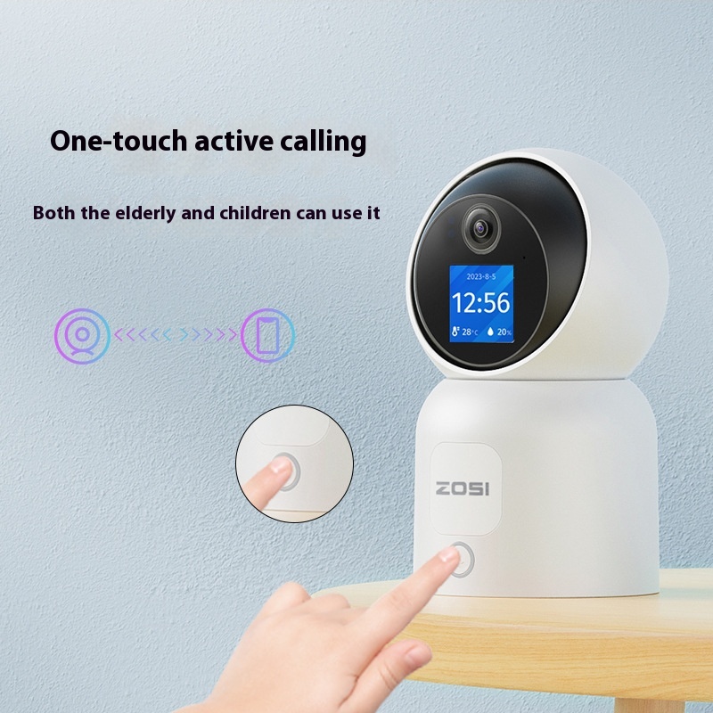 Zhou Shi Wireless WiFi HD Indoor Home Camera - Smart Security with Remote Access & AI Gesture Recognition on a Large Screen - Image 2