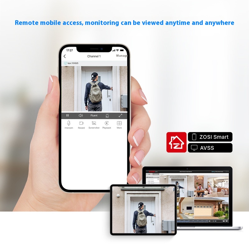 ZOSI Zhou Shi 5MP HD POE Network Video Recorder - Outdoor Security Monitor Set - Image 4