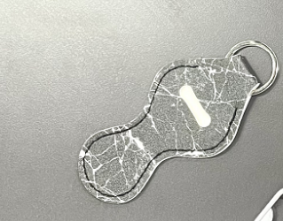 Marble Lipstick Cover Key Chain - Stylish Lipstick Holder Accessory - Image 27