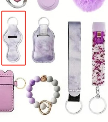 Marble Lipstick Cover Key Chain - Stylish Lipstick Holder Accessory - Image 31