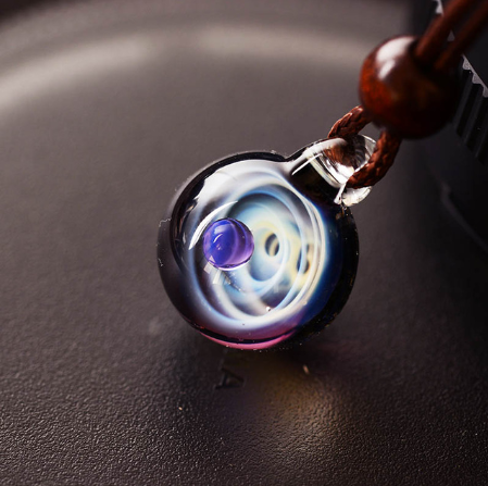 Stunning Cosmic Nebula Pendant Necklace - Celestial Jewelry for Star Lovers - Image 2