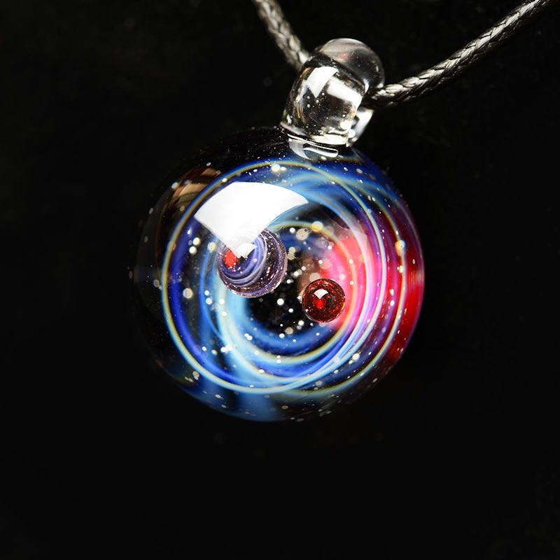 Stunning Cosmic Nebula Pendant Necklace - Celestial Jewelry for Star Lovers - Image 3