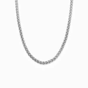 Men's Elegant Titanium Steel Flower Basket Necklace - Stylish Accessory