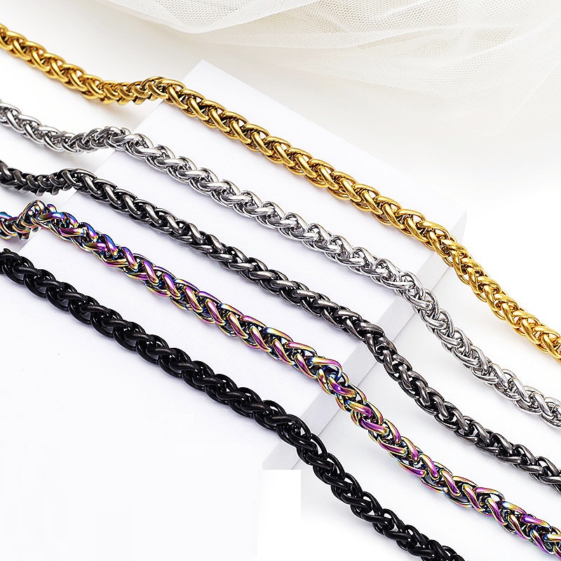 Men's Elegant Titanium Steel Flower Basket Necklace - Stylish Accessory - Image 4