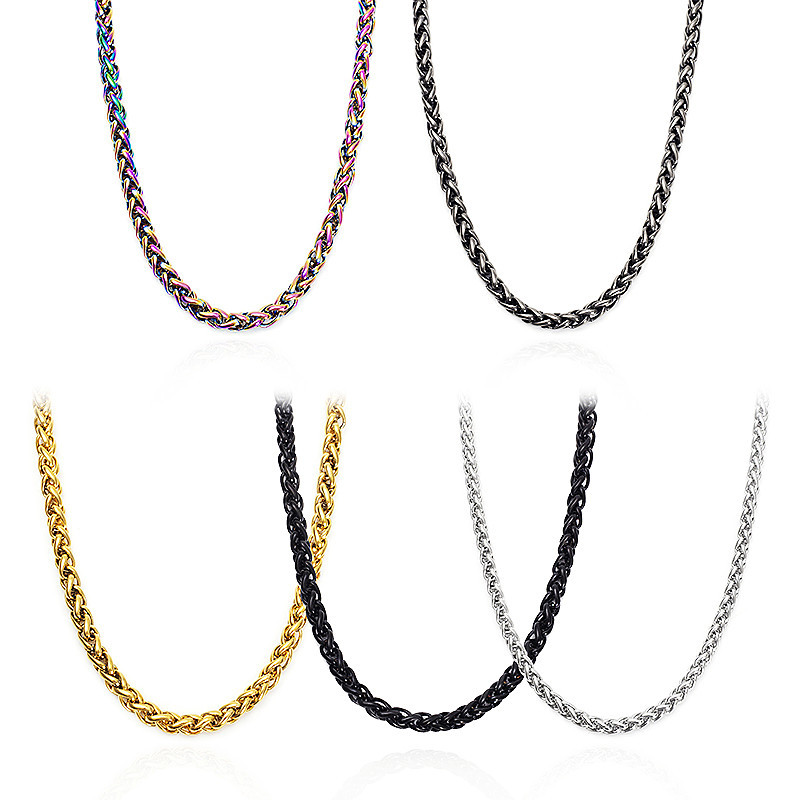 Men's Elegant Titanium Steel Flower Basket Necklace - Stylish Accessory - Image 5