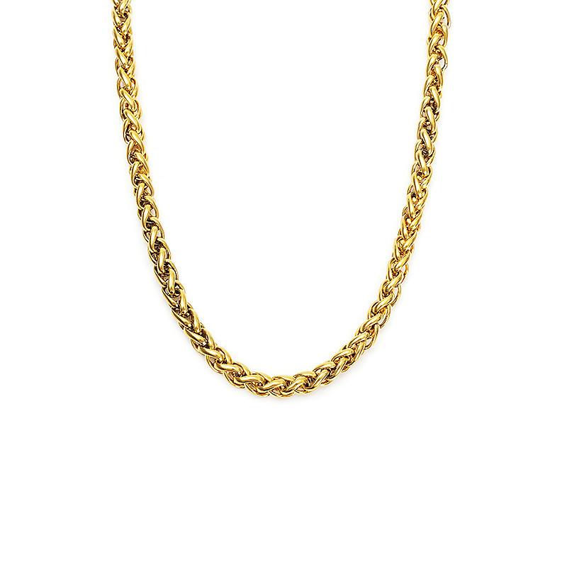 Men's Elegant Titanium Steel Flower Basket Necklace - Stylish Accessory - Image 9