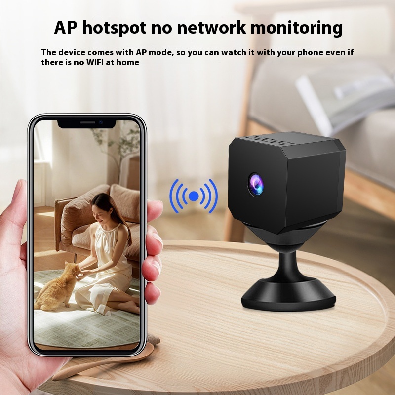 F1 HD Wireless Wifi Camera - Compact Plug-in-Free Surveillance Solution