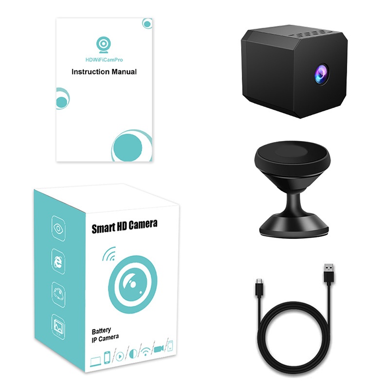 F1 HD Wireless Wifi Camera - Compact Plug-in-Free Surveillance Solution - Image 3