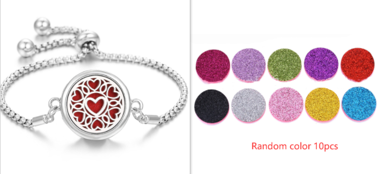 Adjustable Hollow Stainless Steel Aromatherapy Bracelet - Stylish Jewelry - Image 8