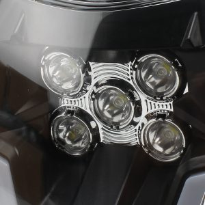 LED Motorcycle Headlamp for Daytime Running - 5 Lamp Brightness