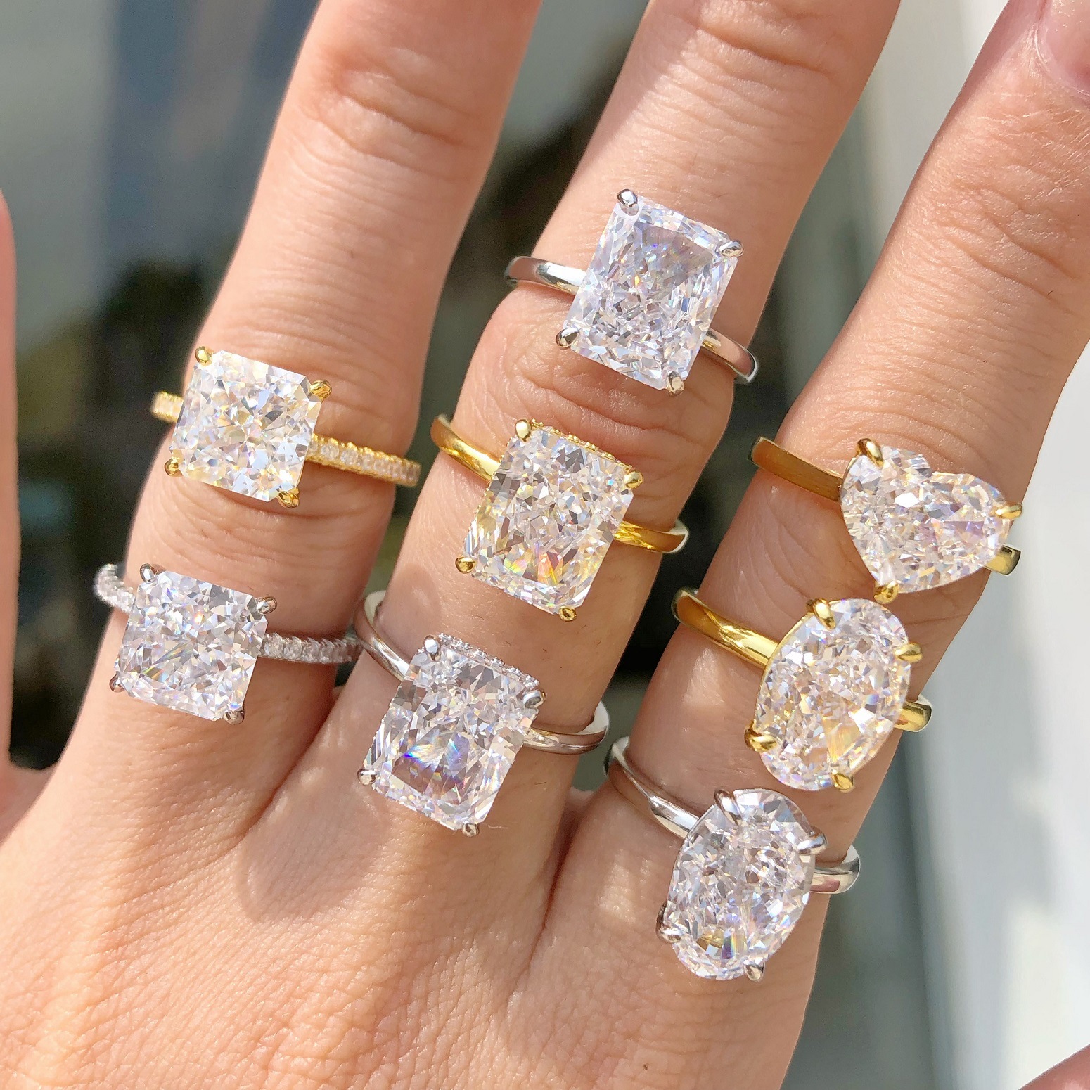 Ice Flower Cut Zircon Inlaid Women's Sterling Silver Ring - Elegant Jewelry for Every Occasion - Image 5