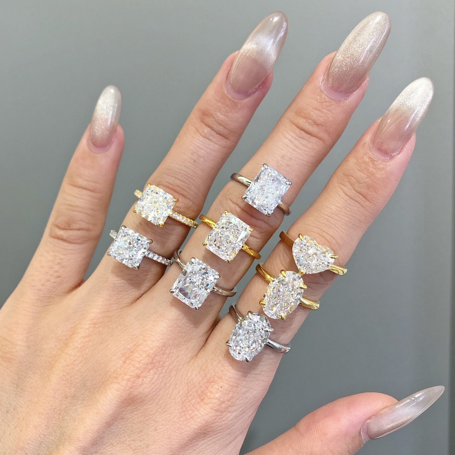 Ice Flower Cut Zircon Inlaid Women's Sterling Silver Ring - Elegant Jewelry for Every Occasion - Image 8