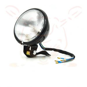 Vintage Car Light Yellow Glass Retro Headlight with Far and Near Fog Light Function