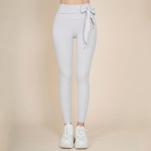 Korean Fashion Nude Sports Yoga Pants for Women - Quick-Drying Stretch Fitness Trousers