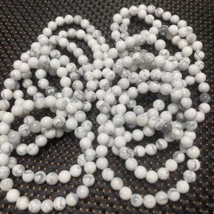 Elegant Natural White Turquoise Circle Bracelet for Women | Stylish Jewelry