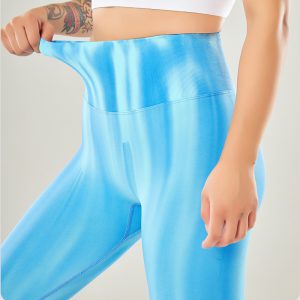 New Tie Dye Aurora Print Seamless High Waisted Sports Pants for Women - Perfect Fitness Yoga Trousers for Gym & Running Sweatpants