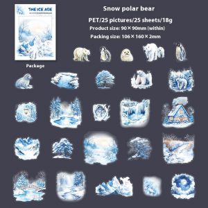 Stunning Beautiful Day Winter Animal PET Sticker Pack for Landscaping