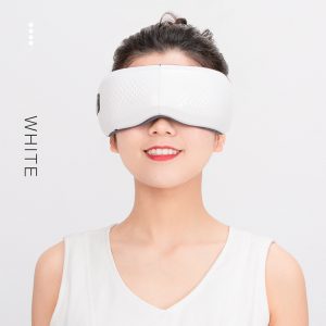 Bluetooth-Compatible Vibrating Hot Compress Airbag Kneading Eye Mask for Sleep Aid and Eye Protection