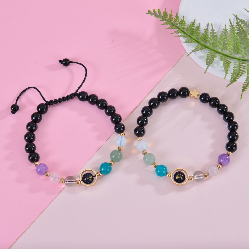 Crystal String Beads 12 Constellation Bracelet Set with Card – Celestial Charm - Image 10