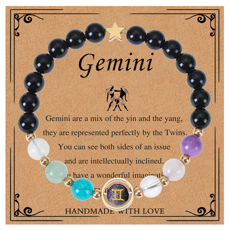 Crystal String Beads 12 Constellation Bracelet Set with Card – Celestial Charm - Image 39
