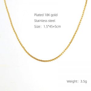 Finished Chain S Chain Clip Bead Necklace - Elegant Jewelry Piece