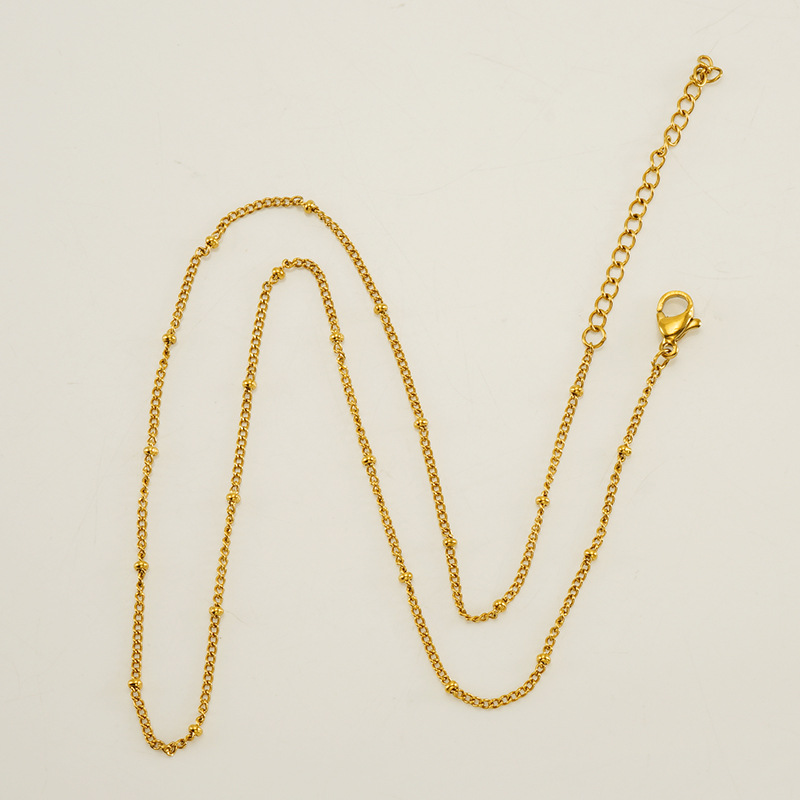 Finished Chain S Chain Clip Bead Necklace - Elegant Jewelry Piece - Image 6