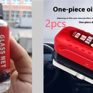 Universal Automotive Oil Film Cleaning Brush for Windshield & Car Glass - Effective Dirt Removal Sponge Cleaner & Wipe Board Tool