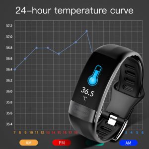 Smart Bracelet with Body Temperature, ECG, Heart Rate, Blood Pressure, and Blood Oxygen Monitor - Waterproof Health & Sleep Tracker for Exercise