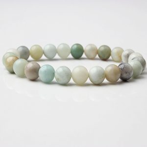 Men's Polished Natural Healing Energy Stretch Bracelet - New Design