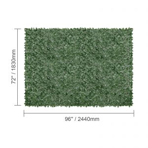 VEVOR 96 X 72 In Ivy Privacy Fence - Artificial Green Wall Screen, Faux Hedges with Mesh Backing & Reinforced Joints for Outdoor Garden, Yard & Balcony Decor