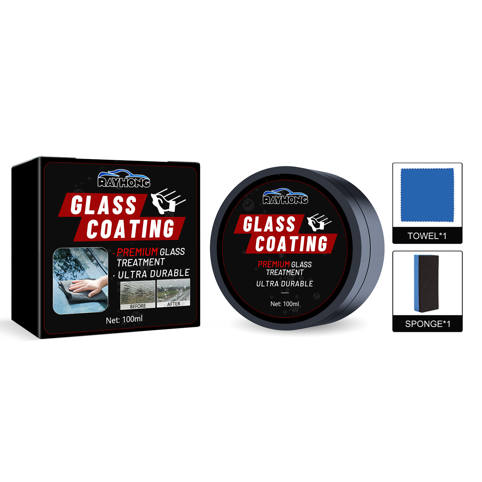 Premium Waterproof Windshield Cleaning Cream - Superior Coating Solution - Image 2