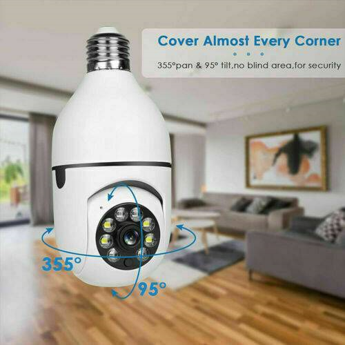 IR E27 Light Bulb Camera - 1080P HD Wireless WiFi Smart Home Security Solution - Image 3