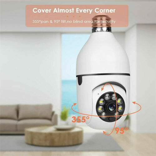 IR E27 Light Bulb Camera - 1080P HD Wireless WiFi Smart Home Security Solution - Image 4