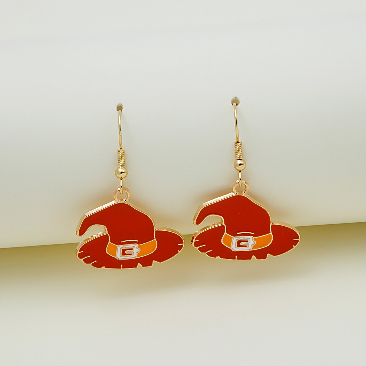 Adorable Halloween Pumpkin Earrings - Spooky Oil Drip Alloy Jewelry - Image 4