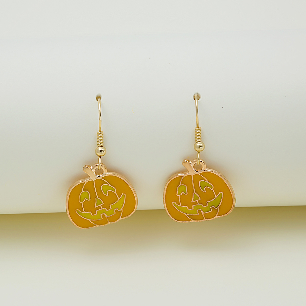 Adorable Halloween Pumpkin Earrings - Spooky Oil Drip Alloy Jewelry - Image 18