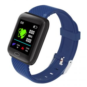116PLUS Smart Bracelet with Heart Rate Monitor, Pedometer & Color Screen for Sports
