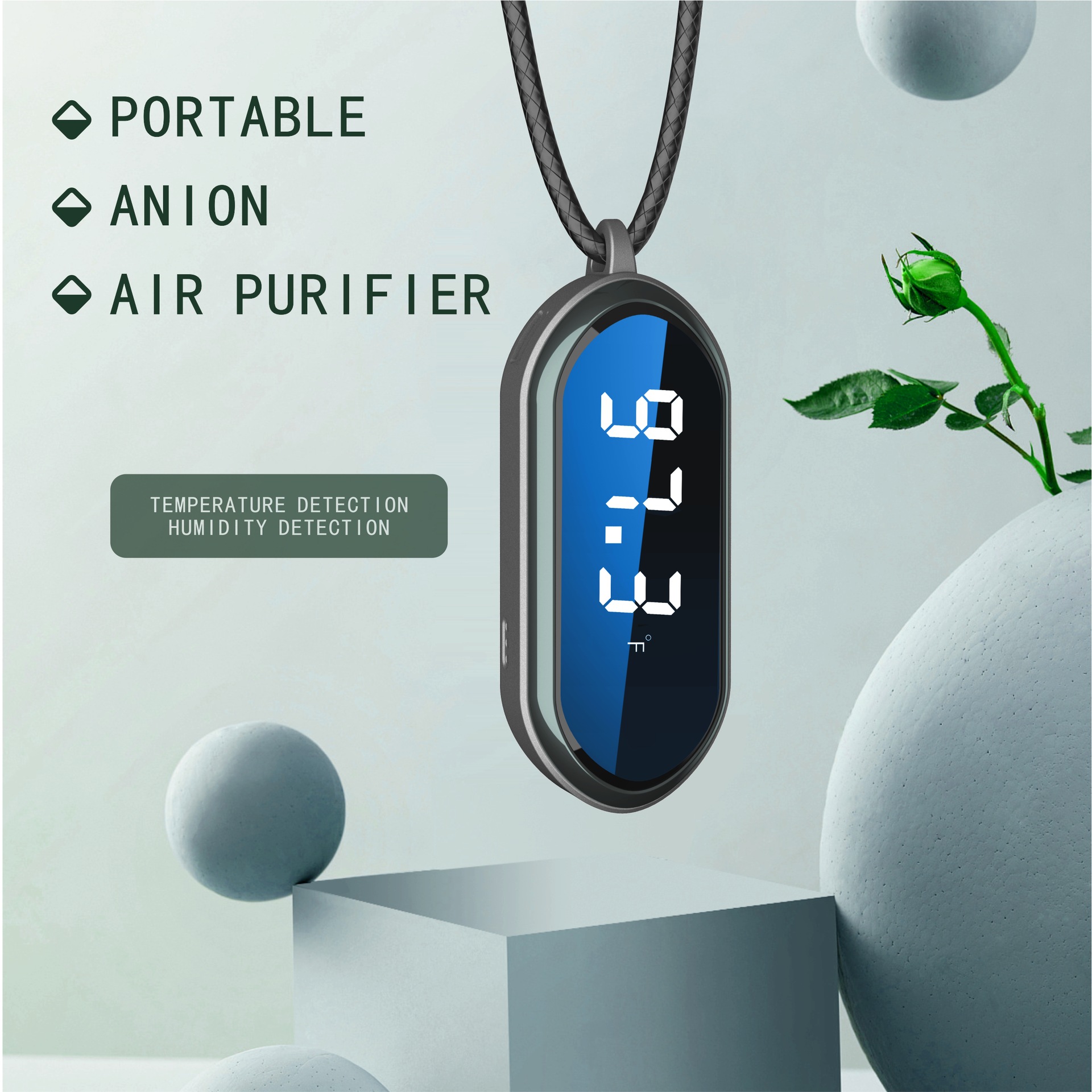 Portable Air Purifier with Negative Ion Technology for Clean Air